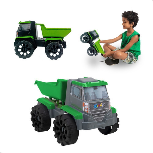 Brinquedo Grande Caminhão Carrinho Reforçado Caçamba Infanti Personagem  Caminhão Caçamba